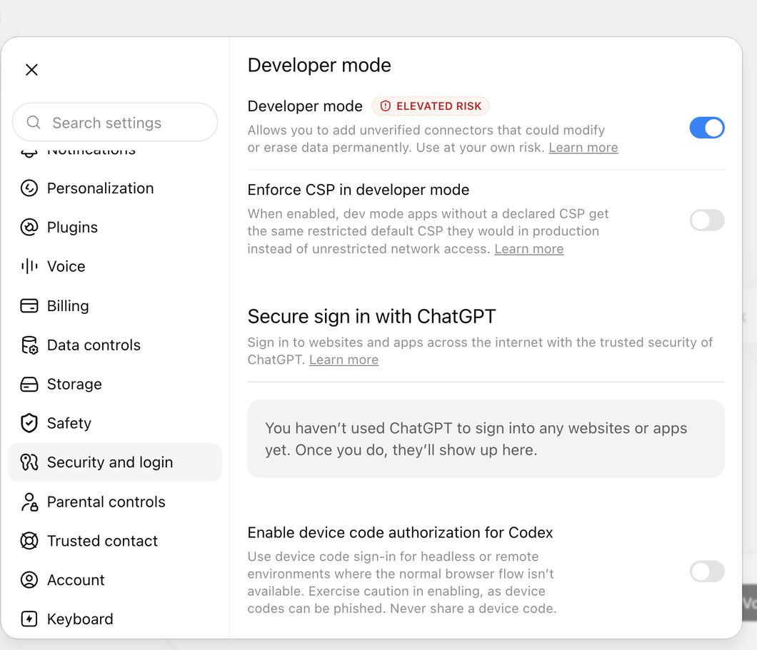 First, turn on Developer mode